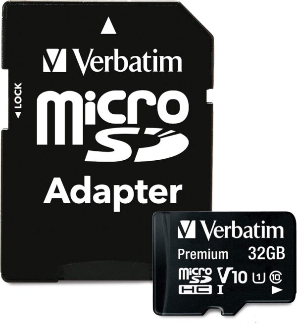 memoria verbatim micro sdhc 32gb con adaptador