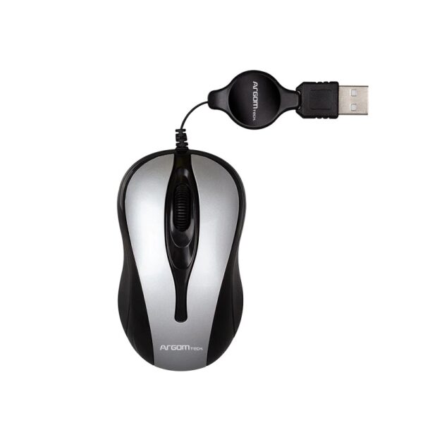 mouse argomtech arg ms 0008gr retractil gris