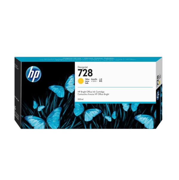 tinta hp 728 f9k15a 300ml yellow