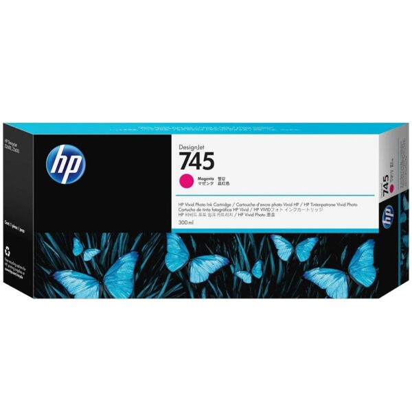 tinta hp 745 f9k01a magenta 300 ml