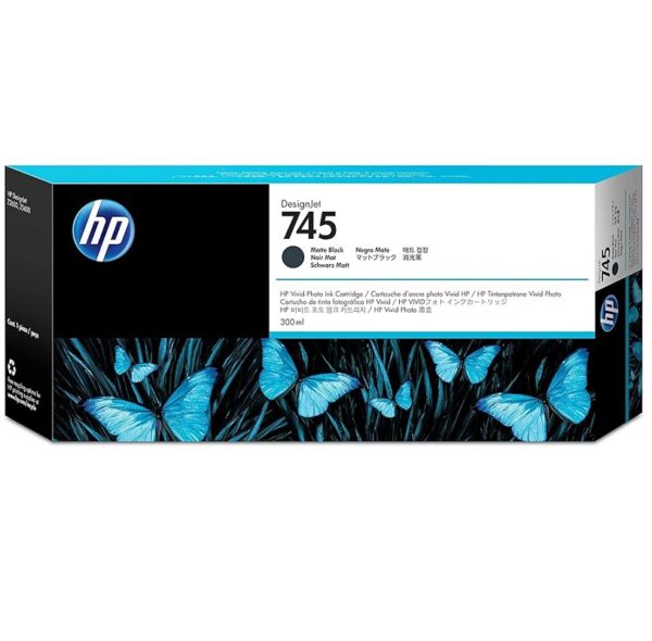 tinta hp 745 f9k05a negro matte 300 ml
