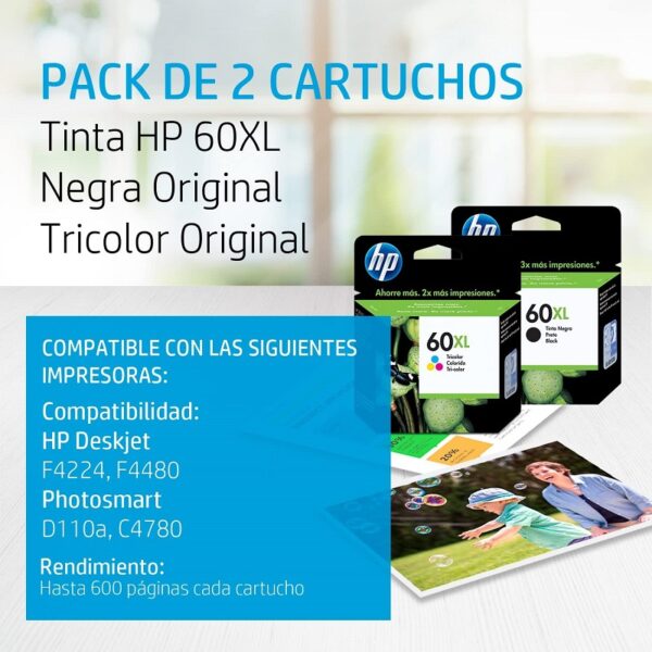 tinta hp c641wl 60xl negro