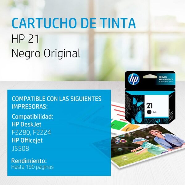 tinta hp c9351a 21 negro