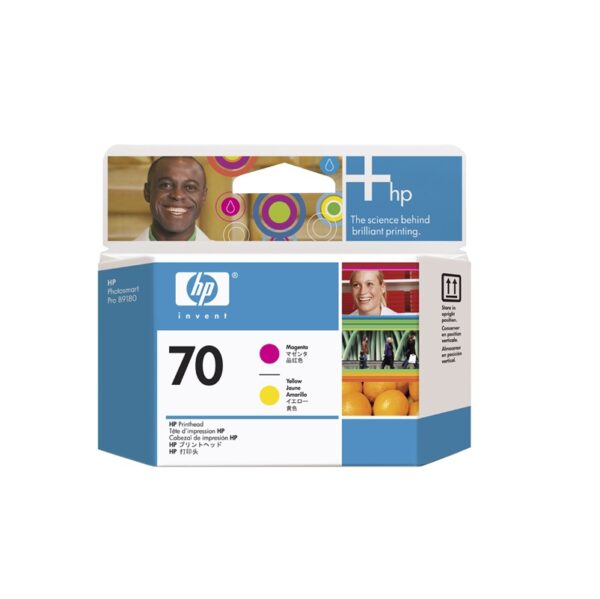 tinta hp c9404a 70 matte negro y cian cabezal