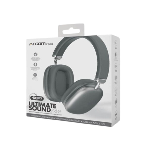 auricular argomtech arg hs 2553bk ultimate bt negro