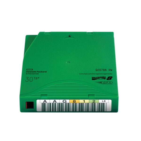 cinta backup hpe lto 8 30tb rw (q2078a)