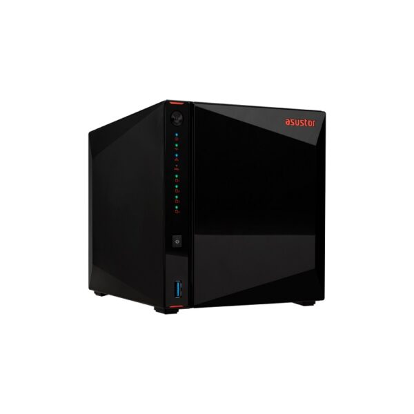 nas asustor as5404t qc2.0/4bay/4gb/2x2.5 gblan/hdmi/3usb3.2/hd35/h25/s