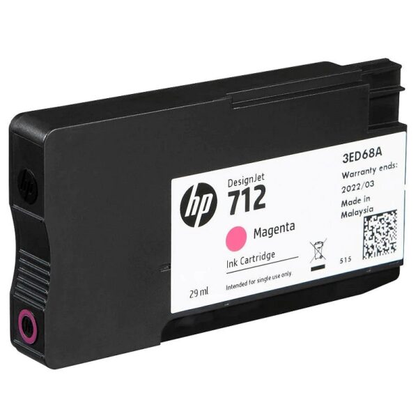 tinta hp 712 magenta 3ed68a 29ml