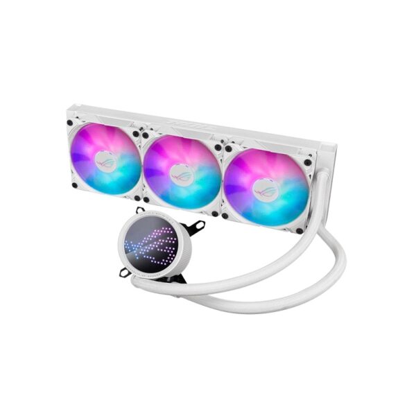 cooler para cpu asus rog ryuo iii 360 argb blanco