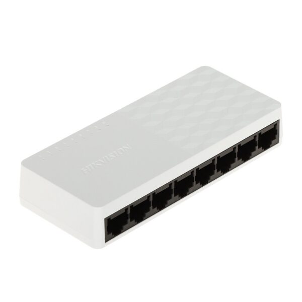 switch hikvision ds 3e0108d o 8p/100mbps plastico pared/escritorio