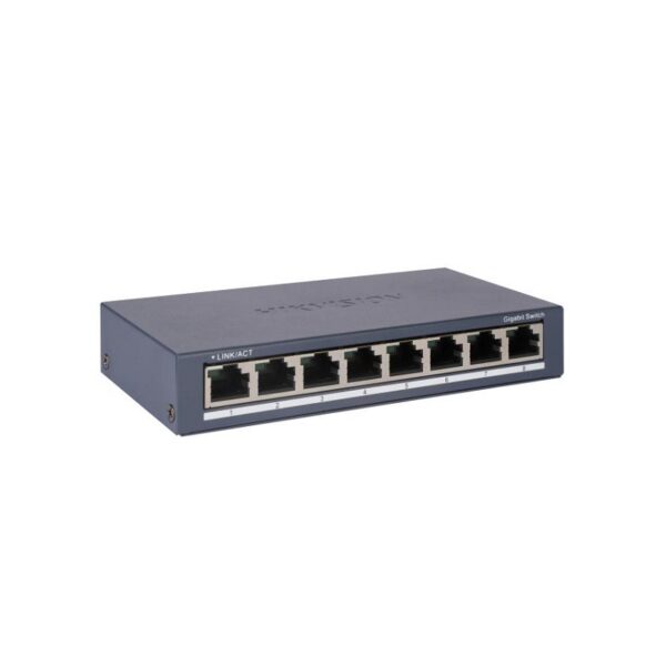 switch hikvision ds 3e0508 o 8p/1gbps metal pared/escritorio
