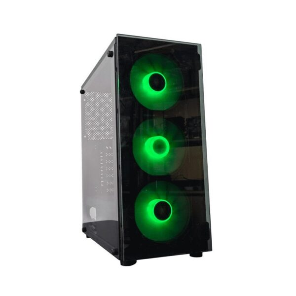 gabinete gamer satellite 1301k 3 fan sin fuente