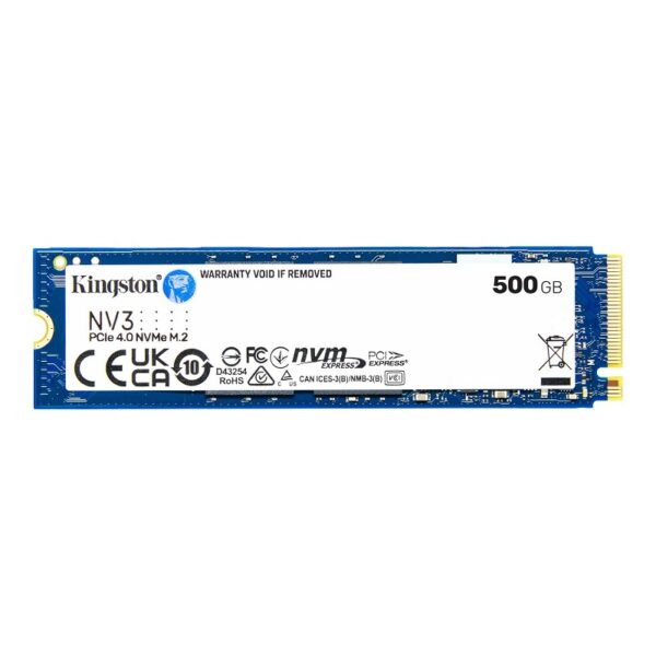 ssd kingston m.2 nvme 500gb snv3s/500g pcie 4.0