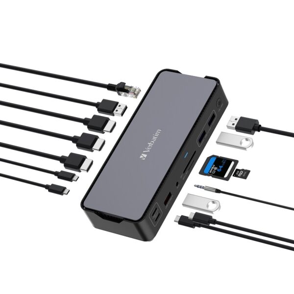 hub multipuerto verbatim cds 15 15 puertos usb c