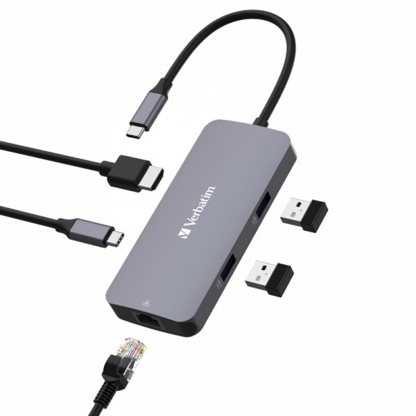 hub multipuerto verbatim cmh 05 usb c pro 5 puertos 32150