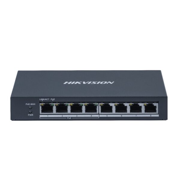 switch hikvision ds 3e0508p o 8p 4poe gbps/4lan gbps metal pared/escritorio