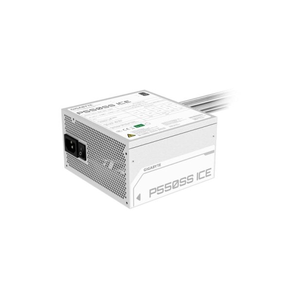 fuente gigabyte 550w 80plus silver blanco gp p550ss ice