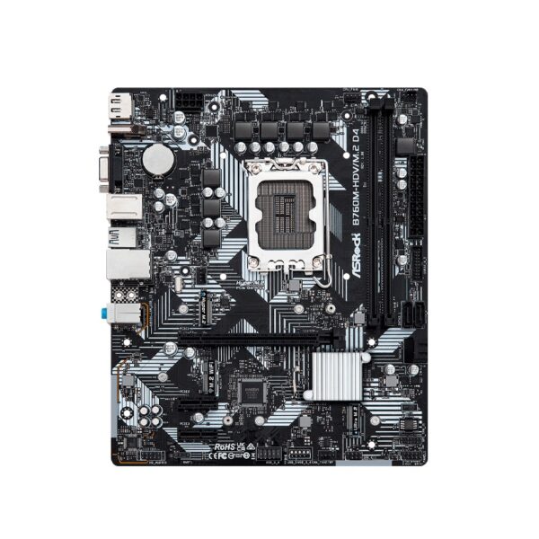 placa madre asrock 1700 b760m hdv/m.2 d4 v/s/r/hdmi/dp/2m2/usb3.2/matx