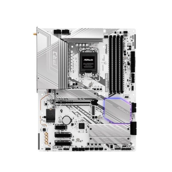 placa madre asrock 1851 z890 pro rs wifi white ddr5 s/r/hdmi/dp/4m2/thunder/atx