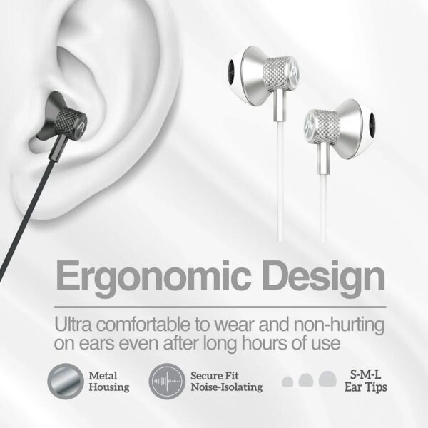 auricular argomtech arg hs 2032wt tipo c mic blanco/plateado