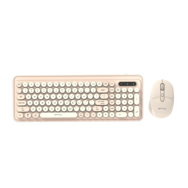 teclado+mouse wir/bt ftxgk02 num/por/gold 106142