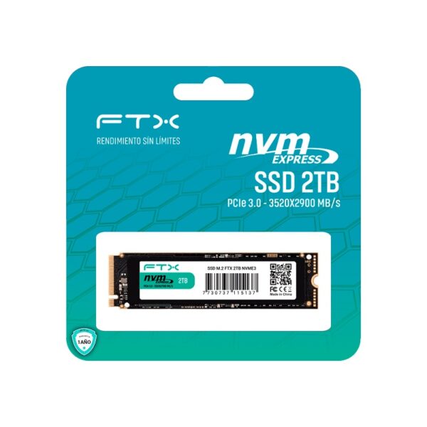 ssd m.2 nvme 2tb ftx 3520/2900 115137