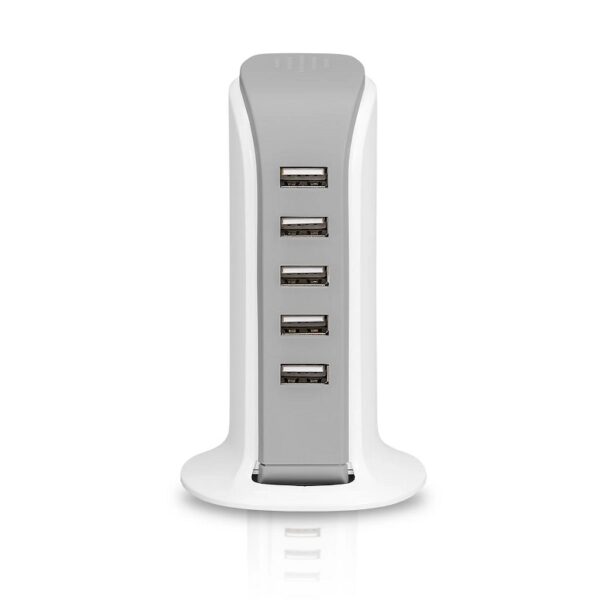 cargador argomtech arg ac 0119wt 5 puertos usb 6a 110/220v