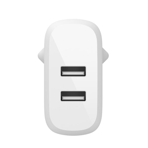cargador belkin dual usb+cable 1m wcd001dq1mwh
