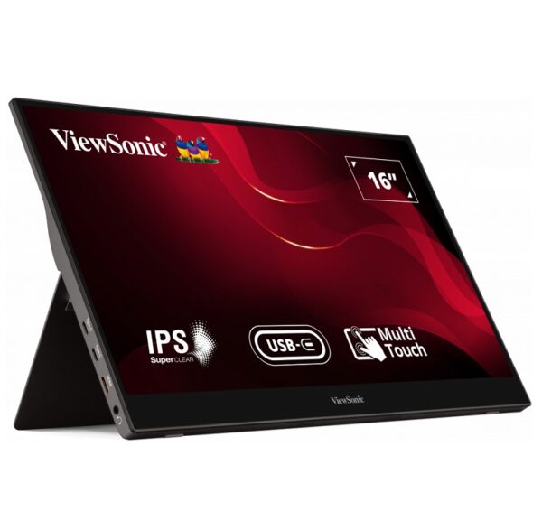 monitor viewsonic 15.6" portatÍl touch td1655