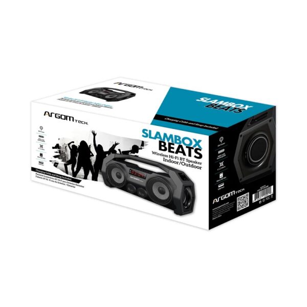 parlante argomtech arg sp 3304bk bt slambox negro