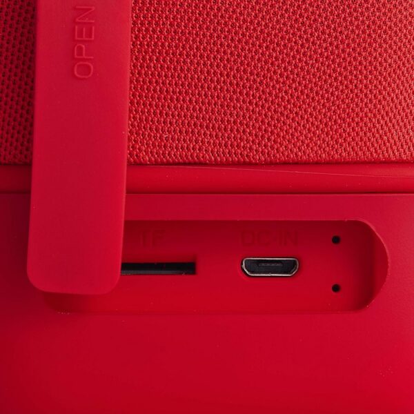 parlante verbatim 70225 cube bluetooth rojo