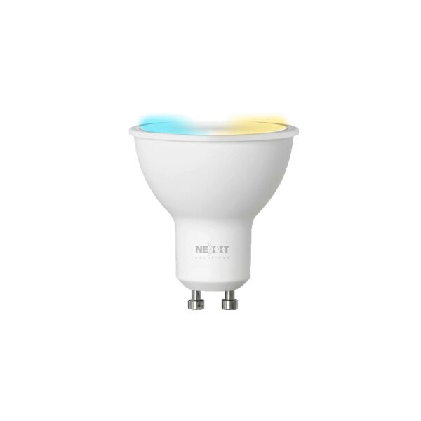 iot nexxt foco blanco 110v 4w mr16 gu10 calida/fria nhb w310