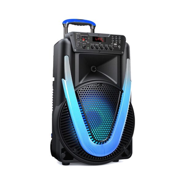 parlante multi 800w sunny ii 15" bt/aux/sd/usb/fm/tws/led/bat sp396