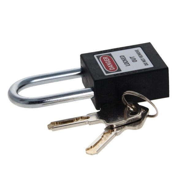 brady candado arco acero cuerpo nylon negro arco 38 mm (99580)