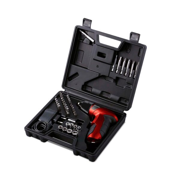destornillador elÉctrico multi 4.8v recargable + maleta ho063