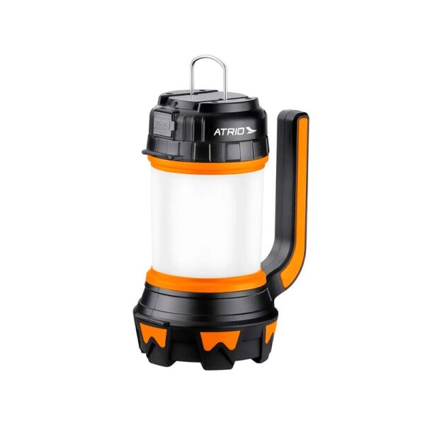 linterna multi holofote atrio recargable 5w led 230l/negro es444