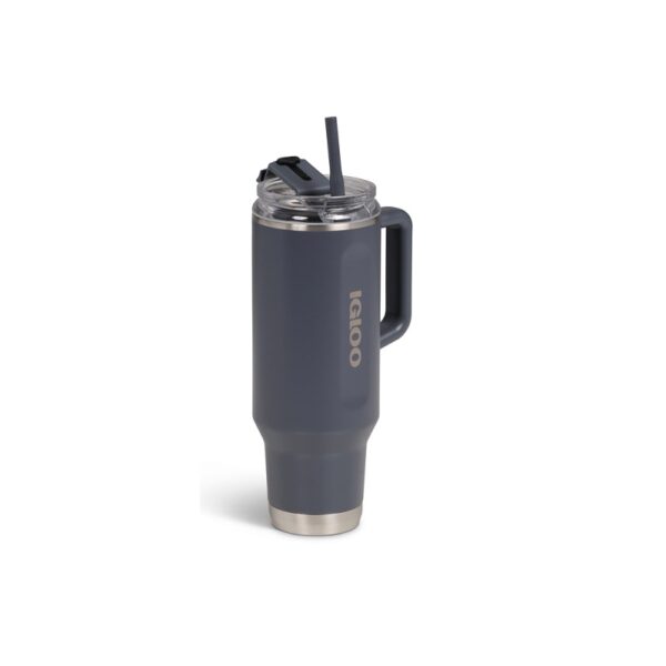 vaso tÉrmico igloo 1.2l sstl flip 'n' sip travel mug carbonite 71227 con pajita