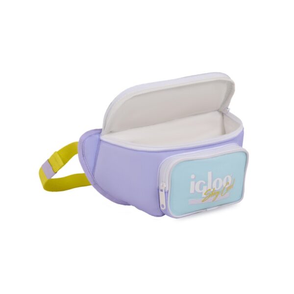riÑonera tÉrmica igloo 3 latas retro fanny pack lila 63078