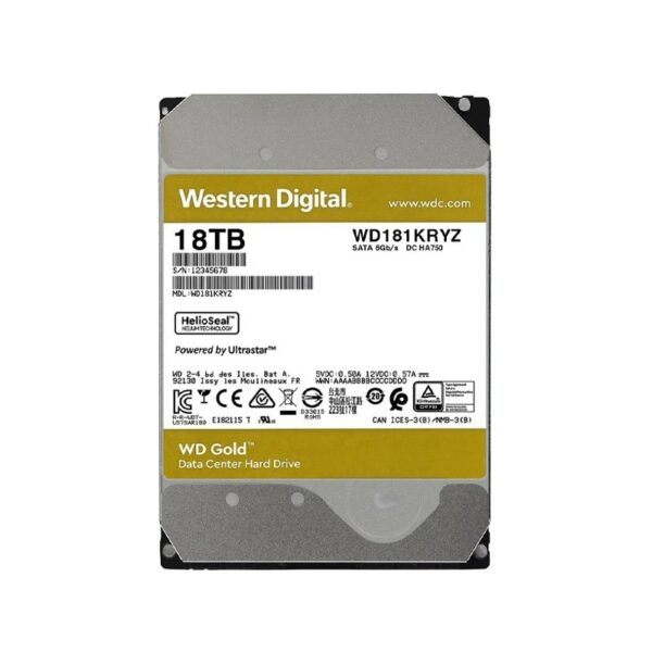 disco duro western digital 18 tb gold enterprise 7200 512mb wd181kryz