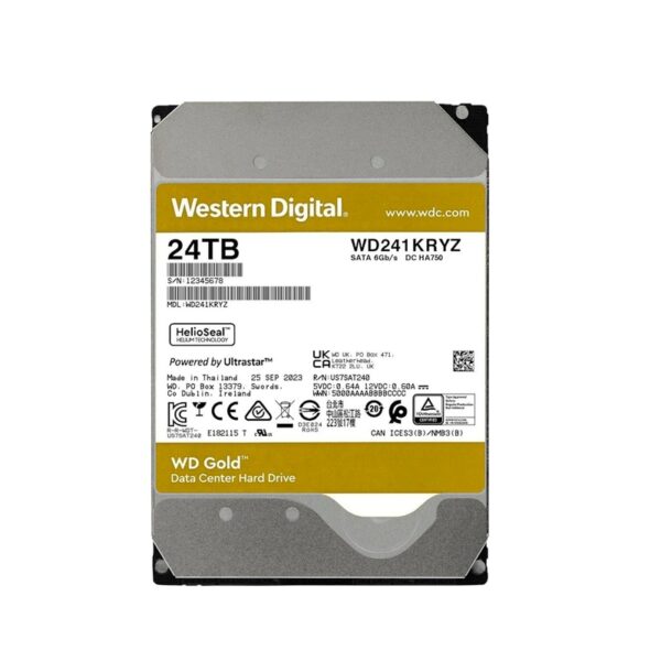 disco duro western digital 24 tb gold enterprise 7200 512mb wd241kryz