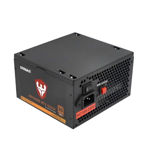 fuente sate 500w atx rgb bronze 80 plus