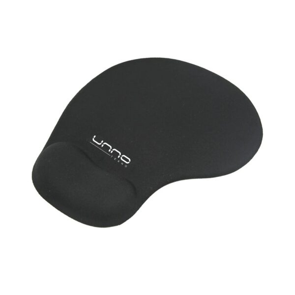 mouse pad unno mp6001bk con soporte gel