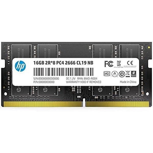 memoria ram para notebook ddr4 hp 16gb 2666 mhz 7eh99aa abb