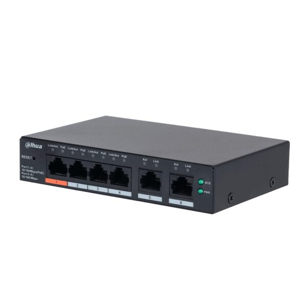 switch dahua cs4006 4et2et 60 6ptos/4ptos poe