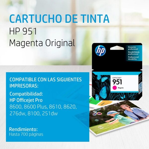 tinta hp 951 cn051al magenta