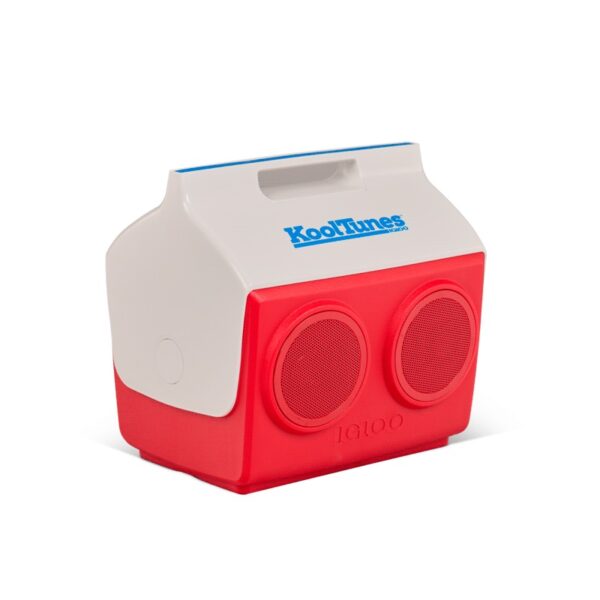 conservadora con parlante igloo 26 latas kooltunes rojo con blanco 1p 37x28x35cm 27736