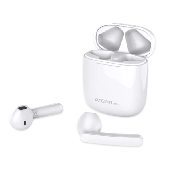 auricular argomtech arg hs 5080wt blanco con accesorios