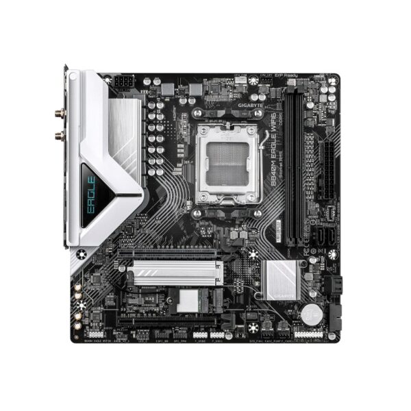 placa madre gigabyte am5 b840m eagle wifi6 ddr5 s/r/hdmi/dp/2m2/usb3.2/matx