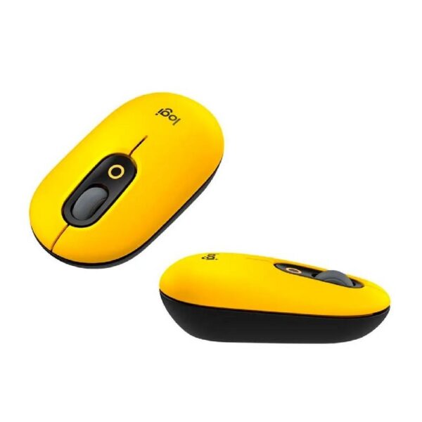 mouse logitech 910 006549 pop bt amarillo/negro