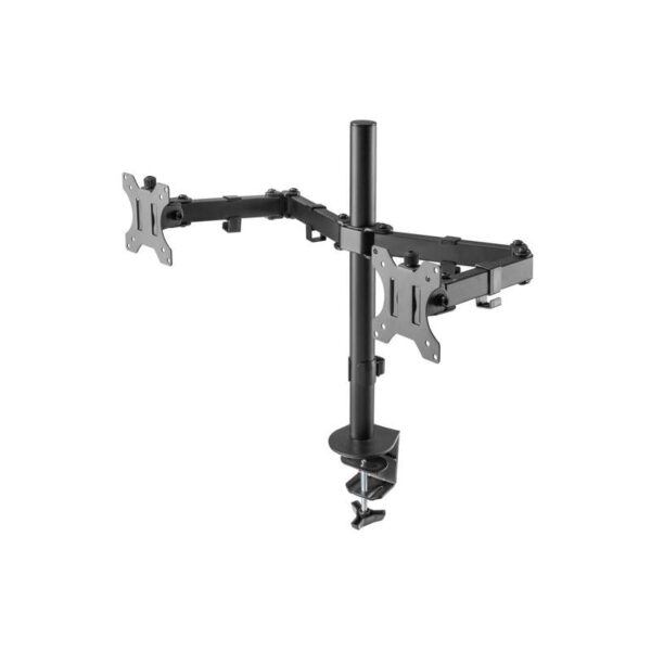 soporte argomtech de escritorio para dos monitores 32" arg br 1602